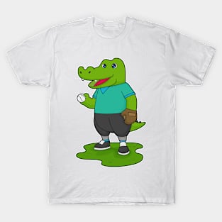 Crocodile Baseball Sports T-Shirt